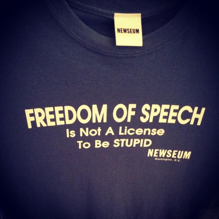 Freedom Of Speech Is Not A License To Be Stupid Shirt Freedom Of Speech Is Not A License To Be Stupid Shirt