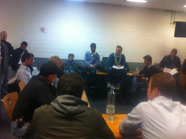 Jetzt gehts los. 1.Ablaufbesprechung in Köln.