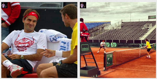 newsmix's tweet photo. It's #daviscup weekend! Discover best pictures shared by your favorite #tennis players: http://t.co/GMTmF5BW http://t.co/ydJK6P1a