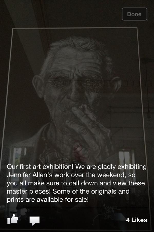 Our first art exhibition!