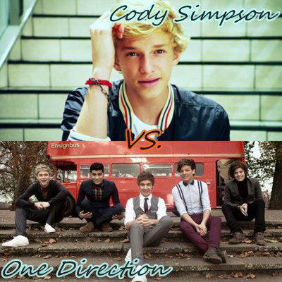 NarryMyDream's tweet image. Cody Simpson VS One Direction. RT for One Direction. Fav for Cody Simpson