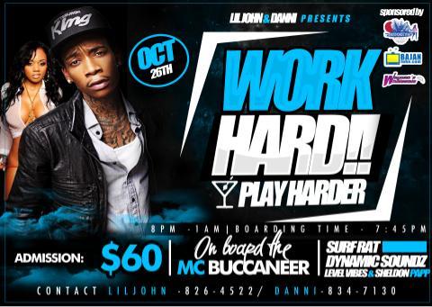 Mist3rNauti's tweet photo. Lil John &amp; Danni presents "#WorkHardPlayHarder" #MCBuccaneer #Oct26 8-1 @shelldownteam @DynamicSoundz #SurfRat deya!! http://t.co/vWxt4Ma7