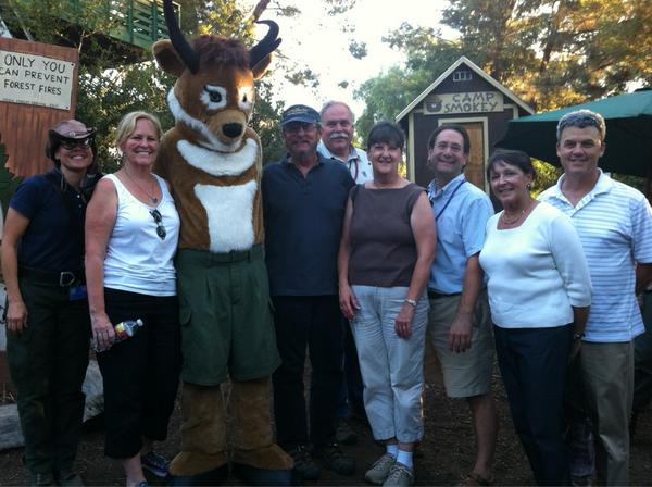 makeitso453's tweet image. Angie Lara (2nd from left) Associate State Director meets Seymour Antelope at the LA County Fair