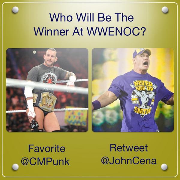 mikykhan_'s tweet image. Vote Now #Cenation &amp;amp; #CMPunkFans RT For @JohnCena Or Favorite For @CMPunk