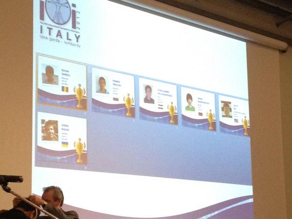 IOI2012's tweet image. Gold medals! Congratulations! #ioi2012 #closingceremony