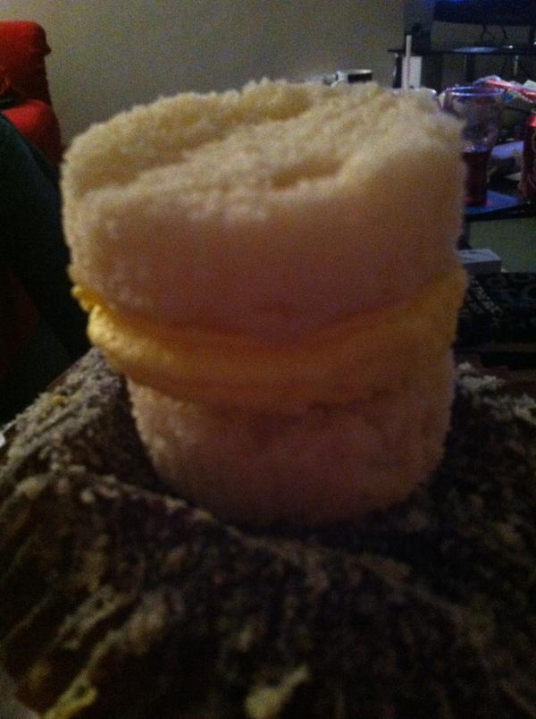 The perfect way to eat a cupcake. #cakesandwich #genius #cupcake