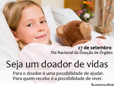 CNJ_oficial's tweet image. Doação de órgãos. Para o doador é a possibilidade de ajudar, para quem recebe é a possibilidade de viver! #Eusoudoador