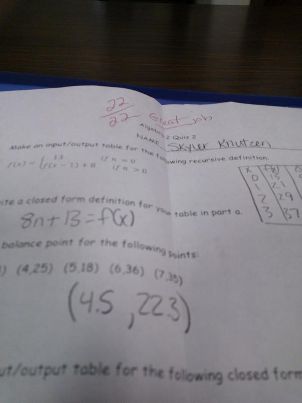 Cowboyytootin's tweet image. Algebra 2 is finally easy! #fugyeah