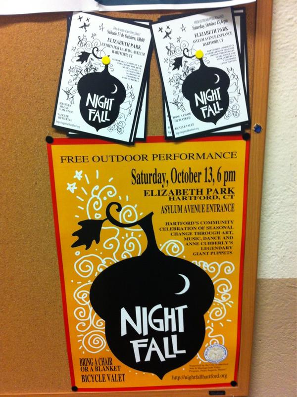 JC_Crookesie's tweet photo. I just dropped of a @NightFallHtfd poster at 30 Arbor. Look, @htfddenimco @HartPartStart &amp; co., we hired a BIKE VALET! http://t.co/BMrhnTB0
