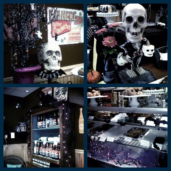 The_buzz_cafe's tweet photo. Come in for a spell and check out our new Halloween Decor!! 🎃👻🐝 http://t.co/nec96fb8