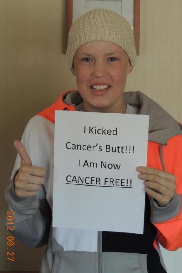 MissPatton22's tweet photo. I am now CANCER FREE! 😃 #fighter http://t.co/T2SDDm2p