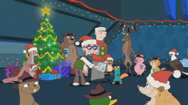 ItsAgentD's tweet image. Christmas party. Perry actually came.