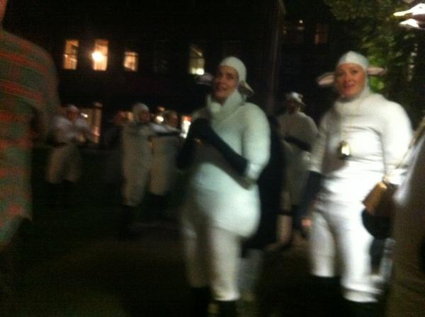 JBionics's tweet photo. Herd of ppl dressed like sheep #onlyintoronto http://t.co/17eiq9VR
