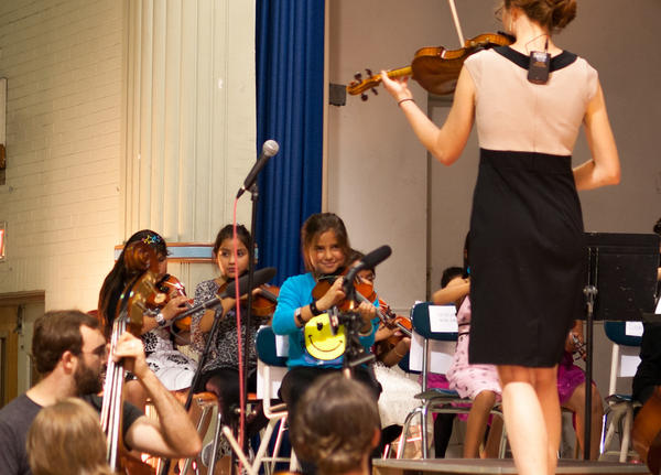 The children of El Sistema perform at the East Somerville Community School The children of El Sistema perform at the East Somerville Community School