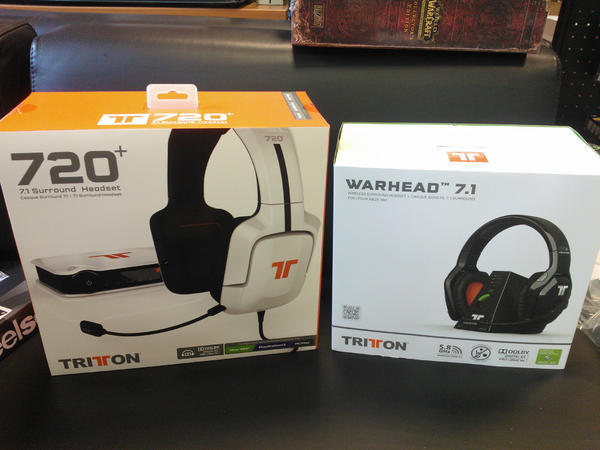 Gamegearbe's tweet image. If you thought the @Tritton Warhead was a myth, guess again ;-) We caught a few along with the new #Tritton 720+ !