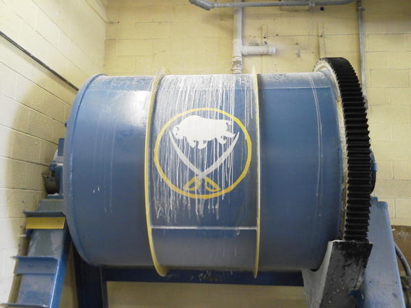 FlameControl's tweet image. Hoping the negotiations go well, we want hockey!  Even our production mills are huge @BuffaloSabres fans!