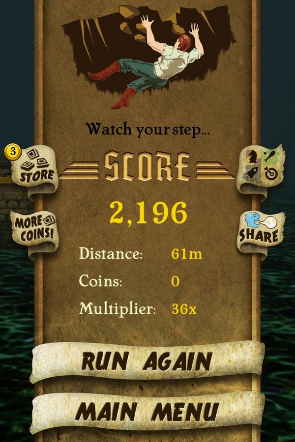 LillyeB's tweet photo. I got 2,196 points while escaping from demon monkeys. Beat that! http://t.co/4ILxK8SI #TempleRuny http://t.co/YdTRIiB3