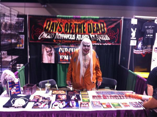 Days Of The Dead booth at Scarefest in Lexington.