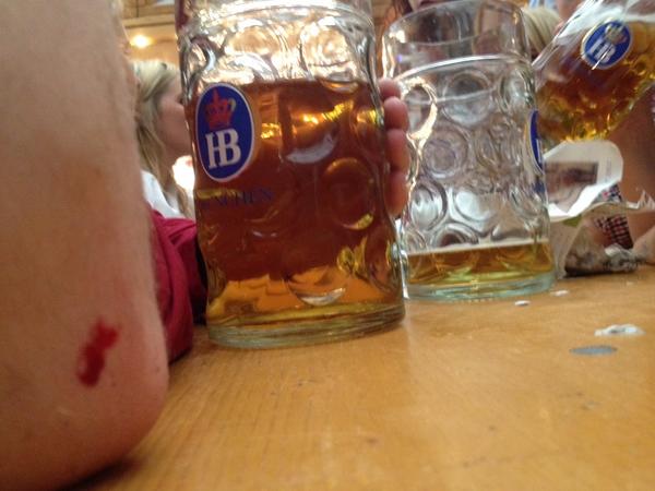 12:36pm #LiveFrom #Oktoberfest | The first bleed