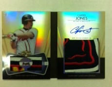 Topps's tweet image. In ATL they LOVE Chipper!  Pretty sure all would LOVE to pull this bad boy!  Chipper’s Patch/Auto Book Card #3Threads!