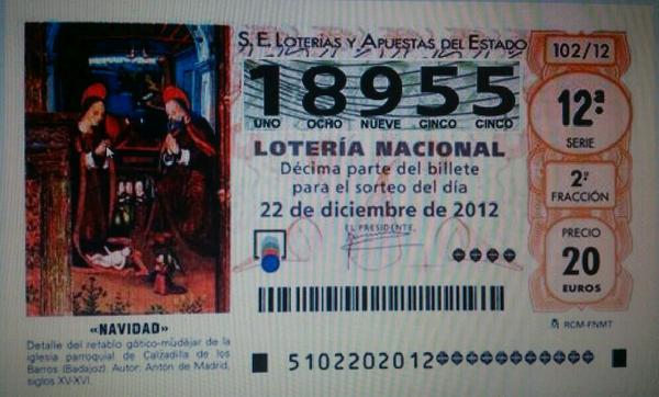 Nuestro numero de lotería...