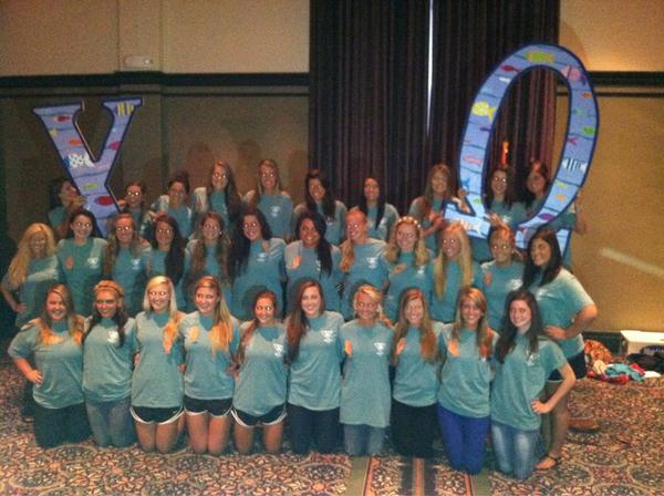BEST pledge class ever!! Love our new members!! #BidDay2012 <a href="/ChiOmegaXO/">Chi Omega Fraternity</a>