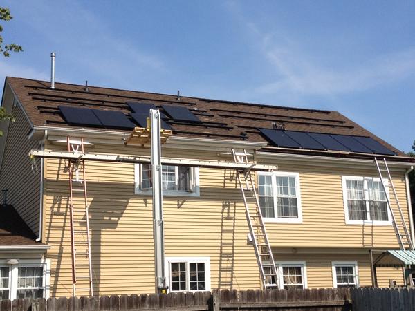 CrossRiverSolar's tweet image. 9kW system in progress in #Oceanport