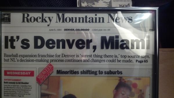 Mine too... @denverlarry7 @norm_Clarke Favorite headline ever -- "it's Denver, Miami" thanks Norm! #FB #Vegas #june591