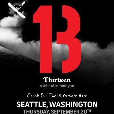 See you at The Crocodile this Thursday, 9/20. Free showing of the newest Burton Film. "13"
#seattle13