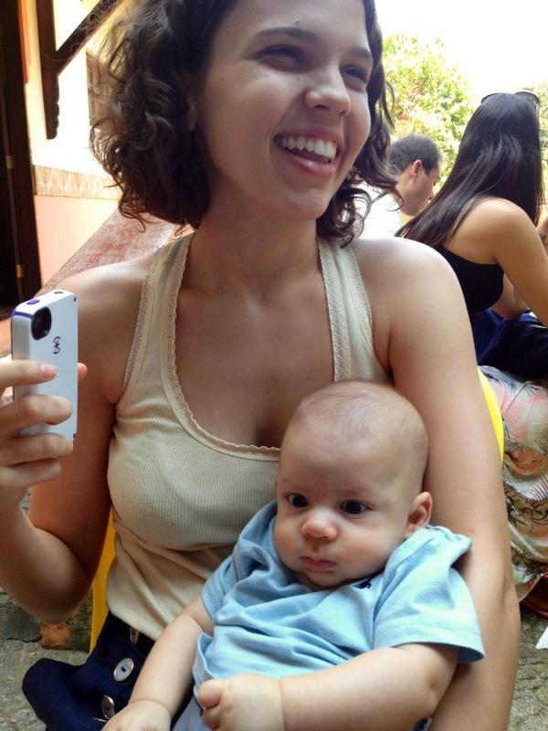 Lindos! Minha filha e meu neto