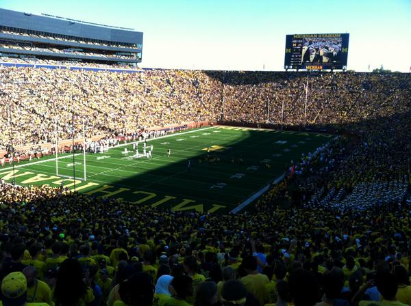 I will always remember the first time I saw the Big House, #GoBlueMed.  Thank you @UMichMedAdmiss for a great weekend!