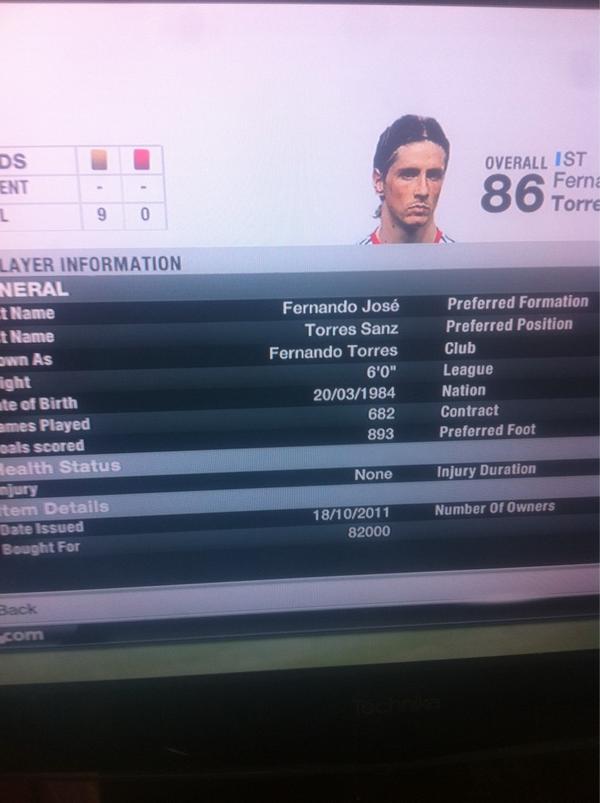 Bellini_09's tweet photo. @EASPORTSFIFA Torres has always been my striker! #FUTGoalMachine http://t.co/PhCinnwv