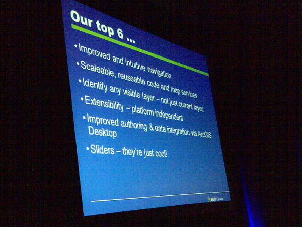 esrigis's tweet photo. #gis #EsriCanadaUC.   City of Regina top 6 of why ArcGIS server is great... :) http://t.co/k7nc0nlY