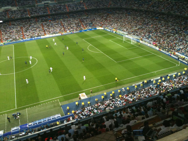 Inside the Bernabéu for <a href="/realmadrid/">Real Madrid C.F.</a> vs <a href="/MCFC/">Now @ManCity</a>. #UCLonFOX