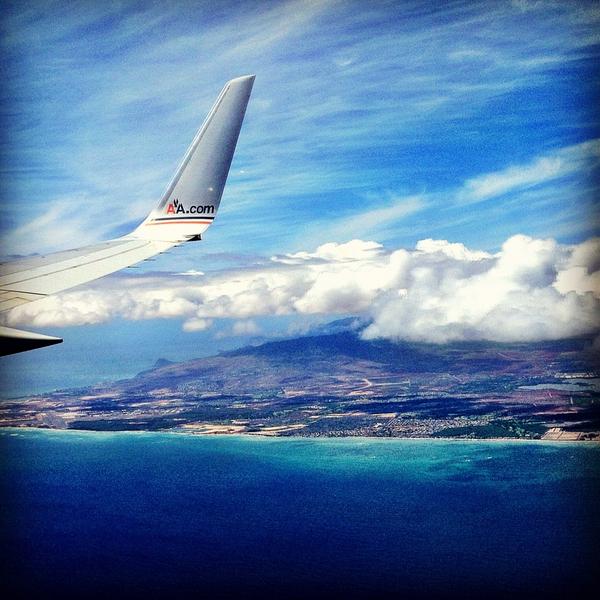 Aloha! Just touched down in 'lulu. So ready for a week of guilty pleasures #teenybikini #cocktailsallday #fiftyshades