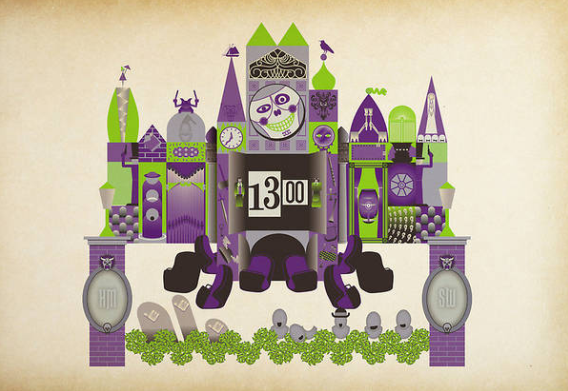 BelieveDisney's tweet photo. When Haunted Mansion and It's A Small World collide: http://t.co/5H1IrS7d