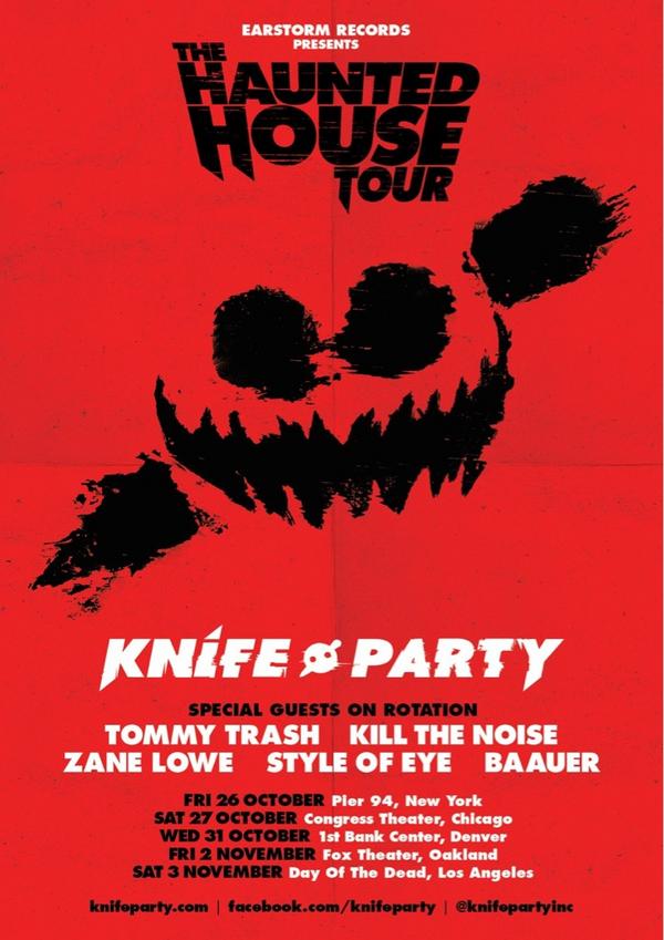 knife party on twitter haunted house tour reminder cos our agent