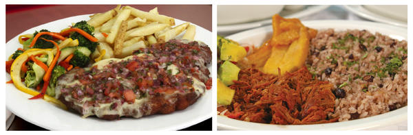 ¡Buenos Días! ¿Que te gustaría más al almuerzo? ¿Una Milanesa Gaucha de pechuga de pollo o una Bandeja Cubana?