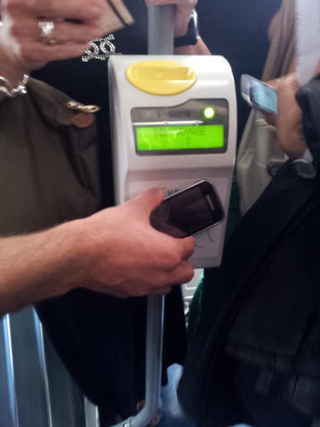 ThalesDigiSec's tweet image. The way to travel RT @lesliecasiano: took the tram using an nfc phone in Nice #cityzi as part of #nfcwc. pretty handy!