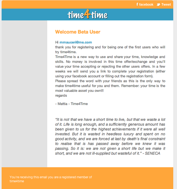 Time4TimeSocial's tweet photo. this is what you receive after your registration on #time4time http://t.co/gIkK417Q