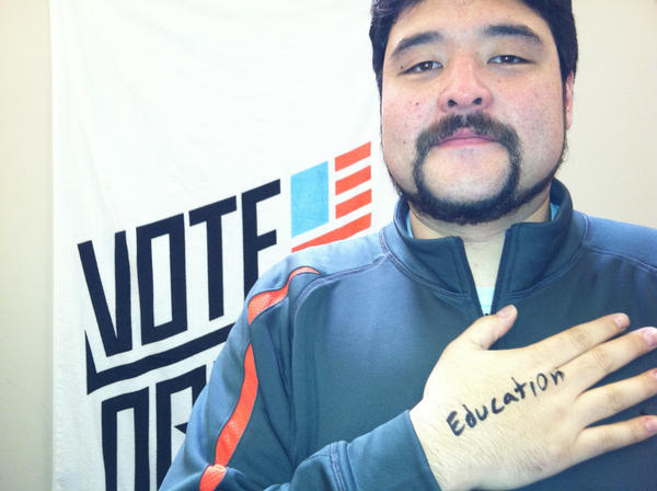 AnthonyNagatani's tweet photo. Upload your own photo #ForAll photo! Then sign up to volunteer: http://t.co/5MSIn9kr cc @OFA_NC #Obama2012 http://t.co/rReXozPM