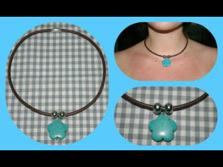 SisisC's tweet photo. Gargantilla con flor azul imantado 8€ !!! http://t.co/ZZnADK5e