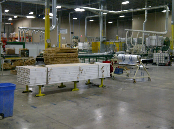 First look at Moulding&amp;Millworks new CNC factory in #YYC.   Very cool.