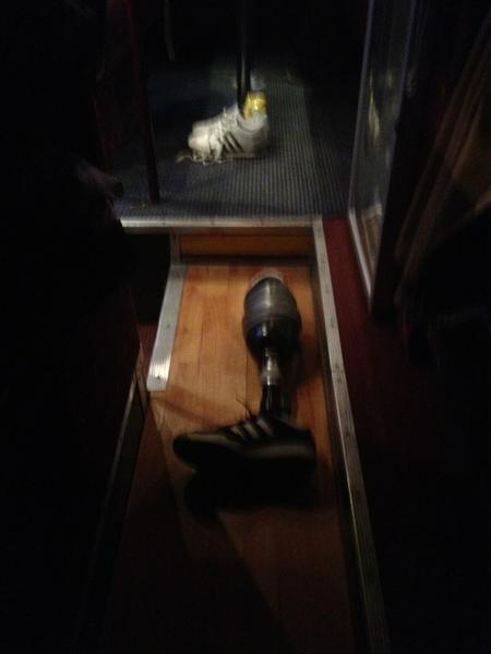 This gets bloody everywhere... Unexpected morning trip hazard in the Operational Tour Bus #RaceRetrainRecover