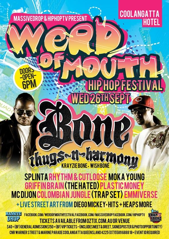 thecooly's tweet photo. If you wanna see Bone Thugs as well as a stack of other great hip hop and graffiti artwork, don't delay n buy a ticket! http://t.co/9sPpn3L9