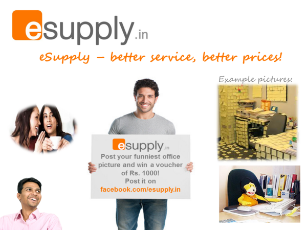 esupplydotin's tweet photo. Send us your funniest office pic and win Rs. 1000 worth of office supplies!
https://t.co/uMjsv6U4
#esupplycontest http://t.co/mojKisbT
