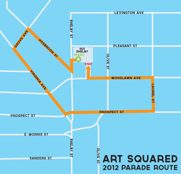 Parade Route for Saturday! Parade starts at 5pm!
