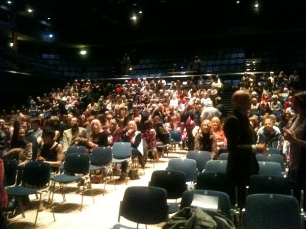 DerbySoapOpera's tweet photo. Full house for the Premiere of  @derbyquad project 'Derby Soap Opera'! at the Assembly Rooms tonight #DerbyUK http://t.co/9GJ0AROj