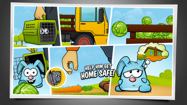 hungryRabbitApp's tweet image. I really want to get home safe! And I don't like rats. Help me!