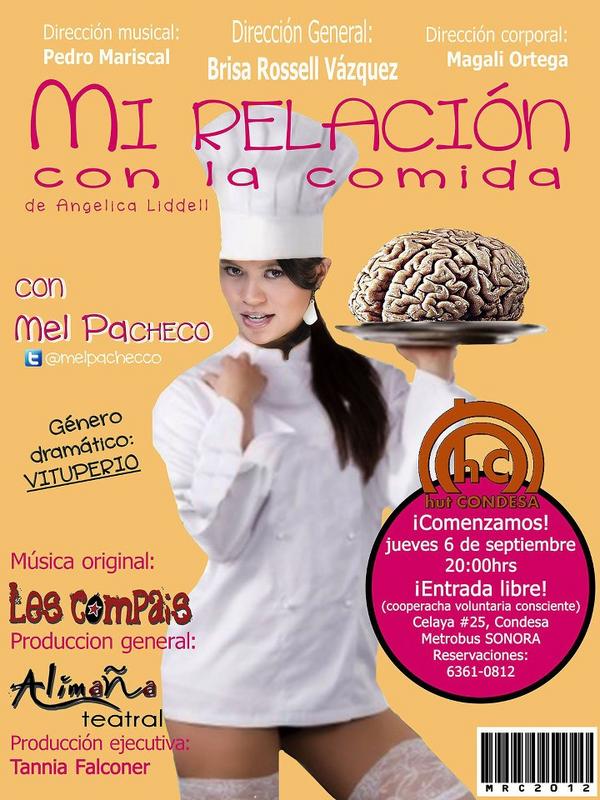 LegionAmericana's tweet photo. Hut Condesa te invita hoy a las 8 a la obra de teatro antisocial "Mi Relación con la Comida". No faltes te esperamos!!! http://t.co/H2s3LbKV